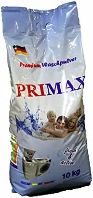 Primax Color Waschpulver (10kg), Colorwaschmittel - stark gegen Flecken, sparsames Waschpulver & ideal für Familien mit Kindern, 20-95° Grad