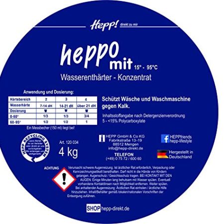 Hepp GmbH & Co KG – Heppo-Mit Wasserenthärter Konzentrat 5 kg Beutel