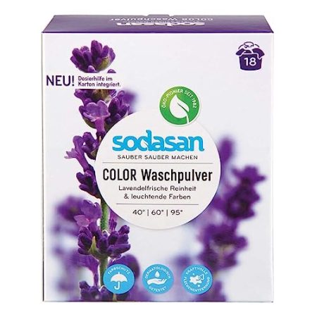 SODASAN Color Waschpulver, Lavendel, 1,01kg (3er Pack)