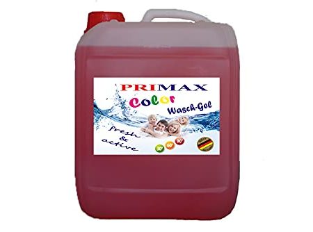 Primax Flüssigwaschmittel Color Gel - 10 Liter Spar-Packung Familienpackung, extra stark für bunte Wäsche"ColorWash"