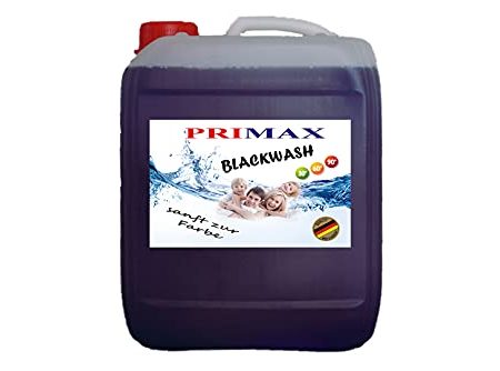 Primax Flüssigwaschmittel Universal Gel - 5 Liter Familienpackung, extra stark für schwarze Wäsche"BlackWash"