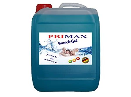 Primax Flüssigwaschmittel Universal Gel - 5 Liter Familienpackung, extra stark für weisse und bunte Wäsche"Meeresbriese"