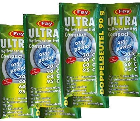 24 x Fay ULTRA Vollwaschmittel Compact oxypower 45g, Aufheller, Waschpulver