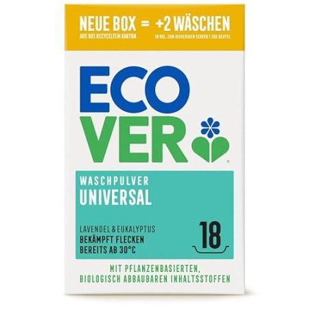 ECOVER: Universal - Waschpulver Konzentrat 1,35kg Lavendel & Eukalyptus (1)