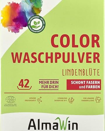 AlmaWin Bio Color Waschpulver Lindenblüte (6 x 2 kg)