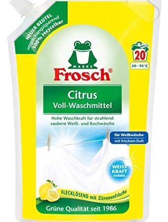 Frosch Citrus Voll-Waschmittel Flüssig 18 WL (5 x 1,8l Beutel)