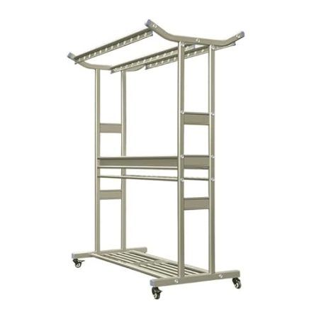 Wäscheständer/Wäschetrockner Extra großer und strapazierfähiger Wäschetrockner mit Rädern, vielseitige freistehende Wäschetrocknerstation, abnehmbare Wäschetrockner Clothes Drying Rack ( Size : A )