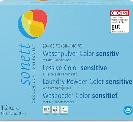 Sonett Bio Waschpulver Color sensitiv 20-60C (2 x 1,20 kg)