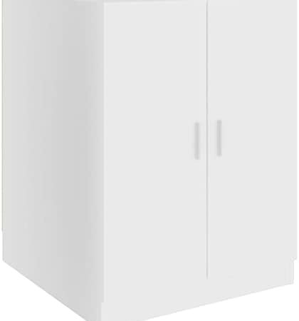 vidaXL Waschmaschinenschrank Badschrank Badmöbel Badezimmerschrank Schrank Badezimmermöbel Trocknerschrank Weiß 71x71,5x91,5cm