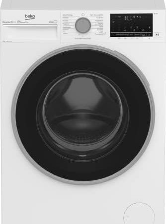 Beko B5WFU584135W b300 Waschvollautomat, Waschmaschine, 8 kg, Schleuderwahl 1400 U/min, SteamCure Dampffunktion, allergikergeeignet, AquaWave Schontrommel, Bluetooth-Steuerung, Weiß