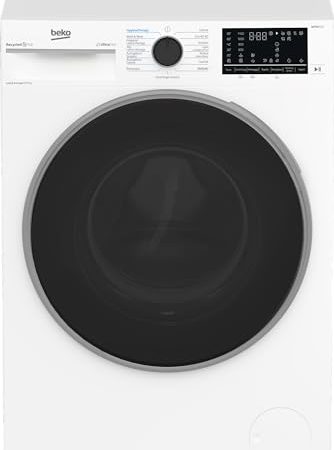 Beko - BDT510744S - Waschtrockner Standard, 10/7 kg, 1400 U/min, Klasse D/A, Touch-Display, Invertermotor, Dampffunktion, selbstreinigende Waschmittelschublade, Schale aus recyceltem PET-Kunststoff