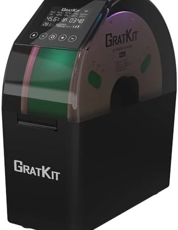 GratKit Firefly Filament Trockner Box, 3D Drucker Filament Dryer, Smartlife APP controll, Fan included for effective drying, Filament Trockenbox für PLA, PLA+, PETG, ABS, Nylon, TPU, PC, HIPS, Schwarz