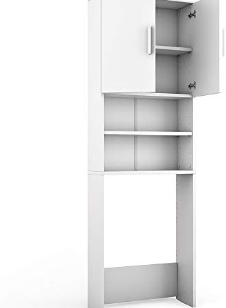 Vicco Waschmaschinenschrank, Weiß, 64 x 190 cm