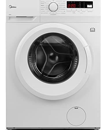 Midea MFNED85-1455 Waschtrockner / 8/ 5kg Waschen /Trocknen / Trommelreinigung- Erinnerung / 1400 U/min/ / Temperatur einstellbar / 60 Min. Waschen & Trocknen / AquaStop / Weiß