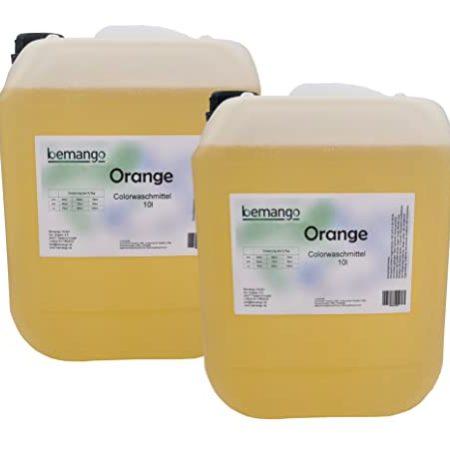 Flüssigwaschmittel orange 2x10l Colorwaschmittel für bunte Wäsche