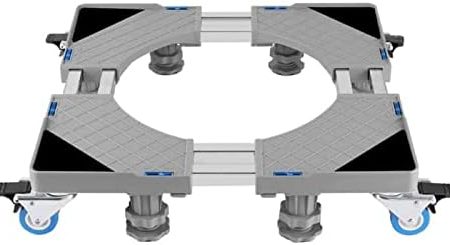 Youyijia Waschmaschine Sockel für Waschmaschinen Möbelständer mit Rollen Multifunktionale Verstellbare Waschmaschinensockel mit Rutschfester Stoßdämpfungsfunktion für Waschmaschinen und Kühlschränke