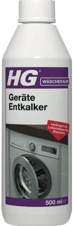 HG Geräte Entkalker, effektiver Entkalker für Kaffeemaschinen, Wasserkocher und Waschmaschinen, entfernt Kalk und Kesselstein in Heißwassergeräten, Starke Kalklösekraft - 500 ml