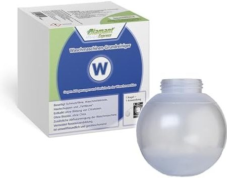 Diamant Express® Waschmaschinen-Reiniger, 500ml inkl. Dosierkugel, Effektive Grundreingung gegen Kalk, Ablagerungen und Gerüche. Made in Germany