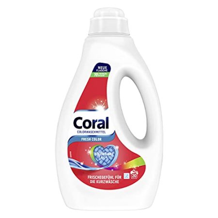 Coral Flüssigwaschmittel Fresh Color für bunte Wäsche , 1000 ml