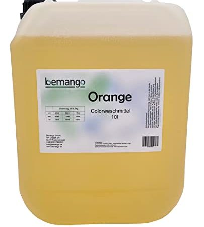 Bemango Color-Flüssigwaschmittel orange 10 Liter Kanister