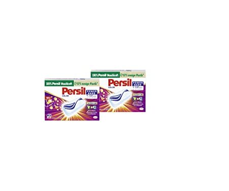 Persil Power Bars Color Waschmittel 32 WL (2 x 16 Waschladungen), vordosiertes Buntwaschmittel mit biologisch abbaubarem Schutzfilm, für reine Wäsche & hygienische Frische für die Maschine