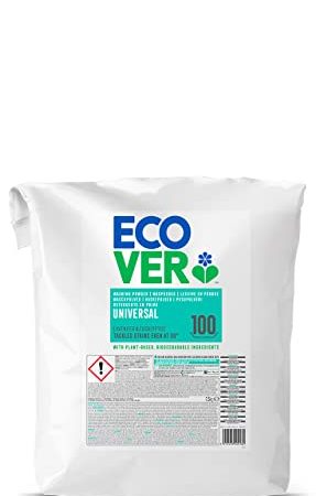 Ecover Universal Waschpulver Konzentrat Lavendel (7,5 kg / 100 Waschladungen), Vollwaschmittel mit pflanzenbasierten Inhaltsstoffen, Waschmittel Pulver für saubere Wäsche ab 30°C