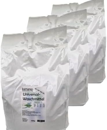 Bemango Universal Waschpulver 3x10 kg wohlriechendund ergiebig für alle Wäschearten