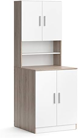 Vicco Waschmaschinenschrank Liana, Sonoma/Weiß, 70.5 x 190.5 cm