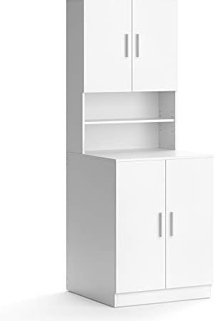 Vicco Waschmaschinenschrank Liana, Weiß, 70.5 x 190.5 cm