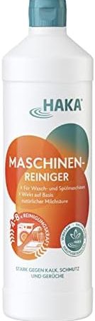 HAKA Maschinenreiniger für Geschirrspüler, Waschmaschine gegen Kalk, Schmutz, Gerüche, 1 l