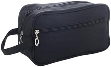 Kulturbeutel Herren,Kulturtasche Waschtasche Toiletry Bag Men Herren Reise Kulturtasche Wasserabweisendes Dopp Kit für Reisen Leichte Rasiertasche Passend für Vollwertige Toilettenartikel Schwarz