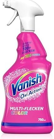 Vanish Oxi Action Vorwaschspray Color – 1 x 750 ml – Effektiv gegen 100+ Arten von Flecken – Fleckenentferner für die Vorbehandlung bunter Wäsche