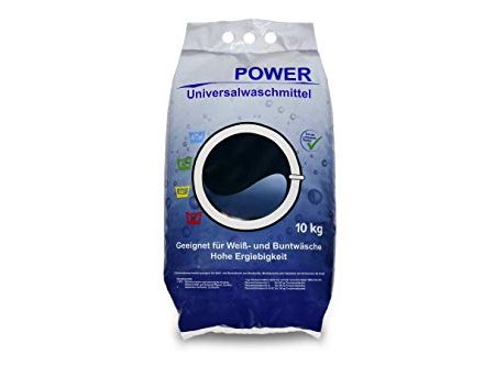 Power Universal Waschmittel 10 kg │Waschpulver für Weiß- und Buntwäsche │ Vollwaschmittel in der Großpackung │ geeignet für Color-Wäsche│ hohe Ergiebigkeit, Pulver reicht für ca. 154 Wäschen