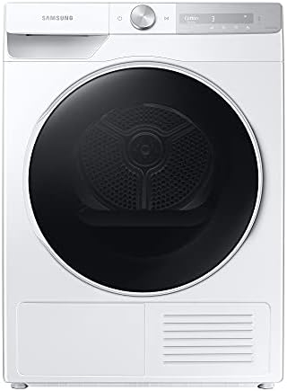 Samsung DV91T7240WH/S2 Wärmepumpentrockner, 9 kg, Simple Control-Bedienkonzept, Knitterschutz, Optimal Dry, Komfort 2-in-1-Filter, Super Kurz ‘35, Weiß