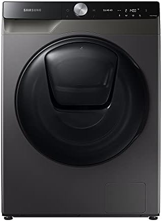 Samsung WD90T754ABX/S2 Waschtrockner, 9/6 kg, 1400 U/min, QuickDrive Option, AddWash, Ecobubble, Simple Control-Bedienkonzept, Air Wash, SuperSpeed 39 Min, Hygiene-Dampfprogramm, Inox