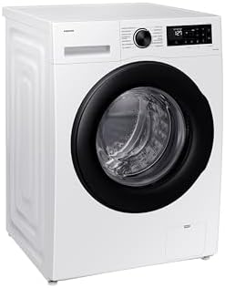 Samsung Waschmaschine, 8 kg, 1.400 U/min, EEK: A, Mikroplastik-Programm, Ecobubble, 14 Programme, WiFi SmartControl, Weiß/Schwarz, WW9ECGC04AAEEG