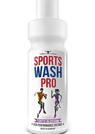 Vollwaschmittel für Outdoor,- Sport- & Funktionskleidung mit Geruchsentferner | Waschmittel für Sportbekleidung | Mikrofaser Sportwaschmittel | SPORTS WASH PRO | URBAN FOREST (1L) (TOKYO-BLOSSOM)