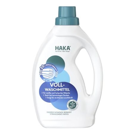 HAKA Waschmittel Universal, flüssiges Vollwaschmittel für 20 Waschladungen, vegan, 1 l