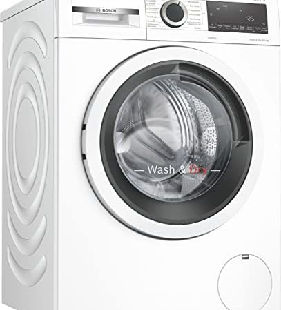 Bosch WNA13470 Serie 4 Waschtrockner, 8 kg Waschen & 5 kg Trocknen, 1400 UpM, AutoDry optimale Trocknung, EcoSilence Drive leiser und effizienter Motor, Wash & Dry 60' Wäschepflege in 60 Minuten