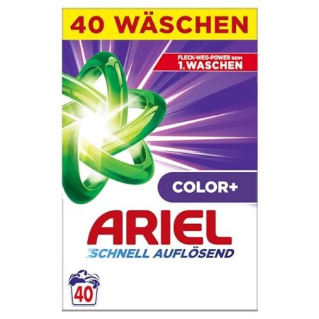 Ariel Color+ Pulverwaschmittel, Colorwaschmittel, 2.4 kg, 40 Waschladungen, Farbschutz