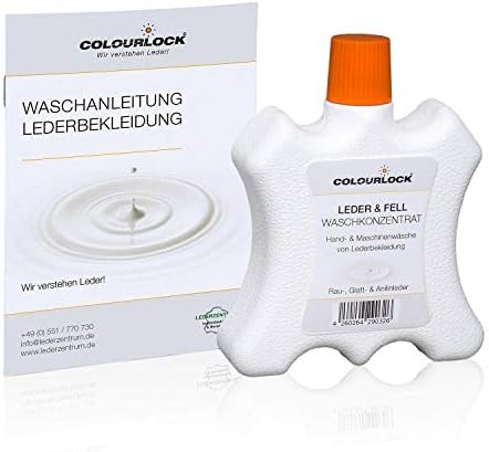 COLOURLOCK Lederwaschmittel 250 ml (Lederreinigung per Handwäsche oder Waschmaschine für Lederkleidung, Lederjacke, Lederhose, Ledermantel)