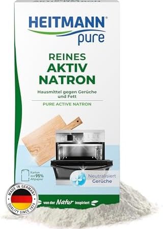 HEITMANN pure | Reines Aktiv-Natron 350g | natürliche Reinigung mit Natron Pulver | sanft und biologisch abbaubar | vielseitig im ganzen Haushalt | Starke Reinigungswirkung