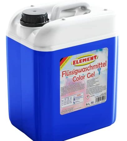 Element Flüssigwaschmittel | Color Gel | Waschmittel Color | Waschmittel Buntwäsche | Waschpulver flüssig | 5 Liter