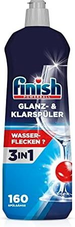 Finish Glanz- & Klarspüler – Für strahlendes und trockeneres Geschirr ohne Wasserflecken – Megapack mit 800 ml