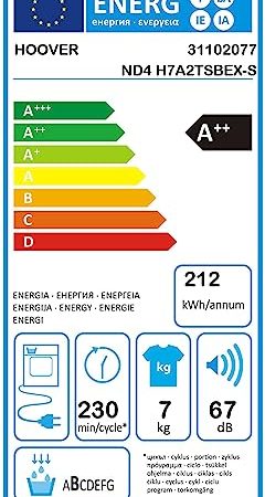 DžiovyklÄ - Hoover ND4 H7A2TSBEX-S