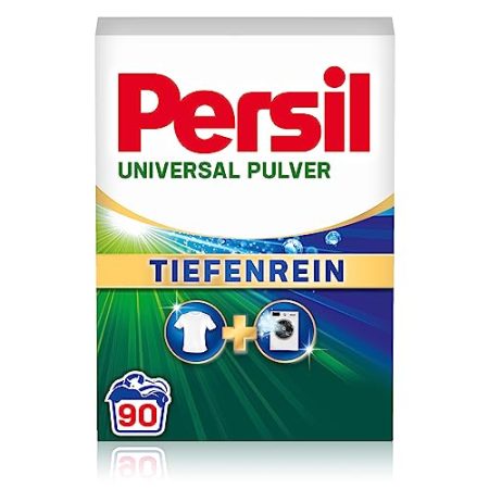 Persil Universal Pulver Tiefenrein Waschmittel (90 Waschladungen), Vollwaschmittel für reine Wäsche und hygienische Frische für die Maschine, effektiv von 20 °C bis 95 °C