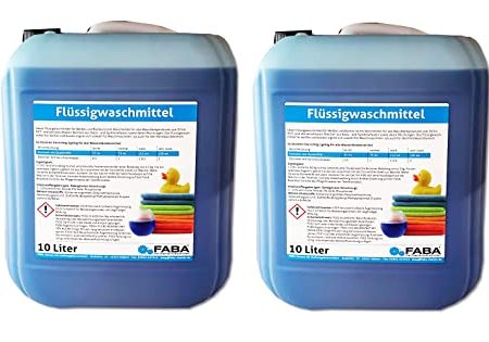 Flüssigwaschmittel Vollwaschmittel 2x10 L blau