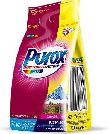 PUROX COLOR (142 WL) Waschpulver im Foliensack Waschmittel 10 kg