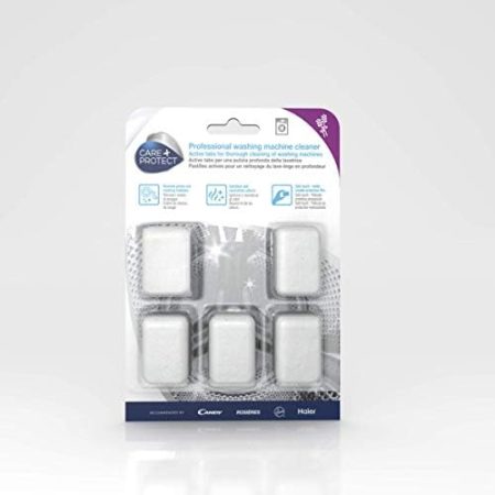 CARE+PROTECT – Waschmaschinenreiniger als Tabs / Filter- und Trommelreiniger / beseitigt Schmutz und schlechten Geruch / 5x 20 g mit Lavendel-Duft