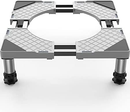 DEWEL Waschmaschinen Untergestell Max 250KG Verstellbare Waschmaschine Sockel Untergestell für Waschmaschine Trockner Kühlschrank,Breite 54-66 cm cm, Höhe 13–17 cm Waschmaschine Untergestell